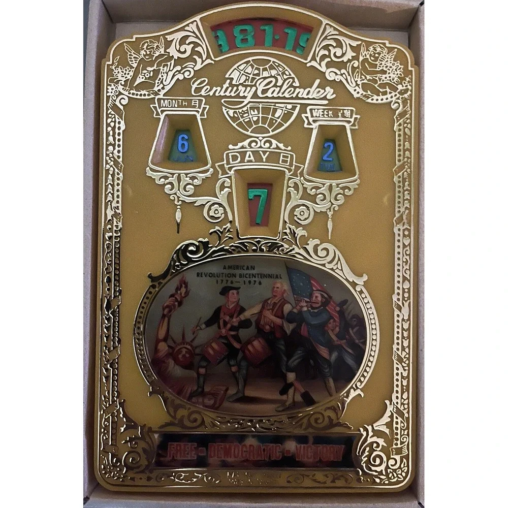 Vintage Century Calendar American Revolution‎ Bicentennial 1776-1976